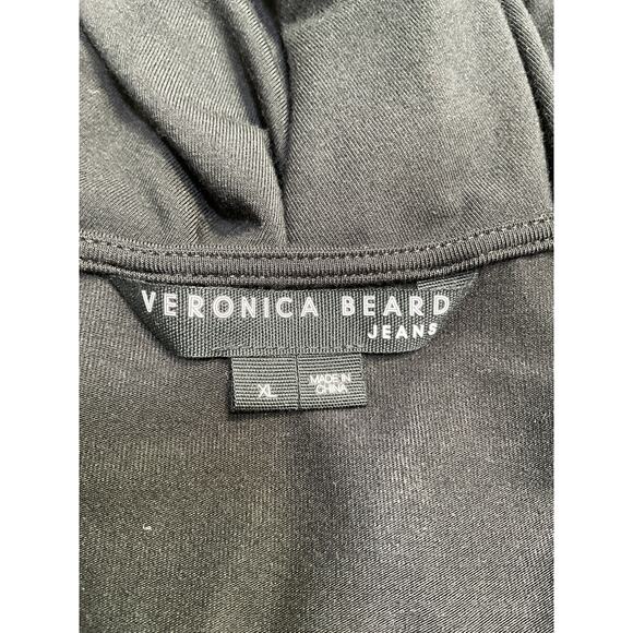Veronica Beard 'Priyanka' Black Sweetheart Neck Knit Top Size XL - Picture 4 of 5
